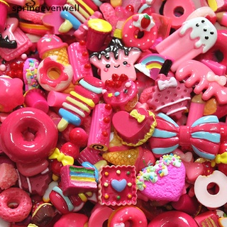[springevenwell] 10 pzs mini juego de comida/pastel/galleta/ donuts/accesorios para teléfono móvil en miniatura (2)