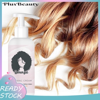 Pluscloth 50ml crema rizadora para el cabello nutritivo hidratante profundo con esencia de flores Curl Boost definición de aceite para mujer