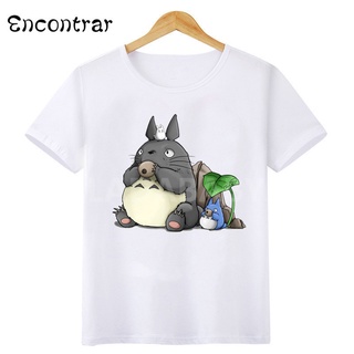 Miyazaki Hayao Anime Mi Vecino Totoro Niños Camisetas Bebé/Niñas De Dibujos Animados Divertido Blanco Camiseta Verano Tops Lindo