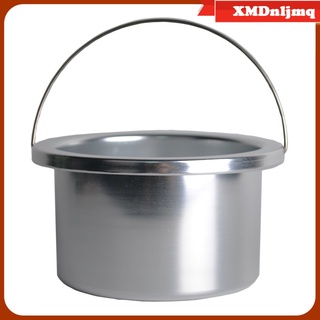 Wax Warmer Inner Pot with Handle Hair Removal Wax Machine Melting Pot Silver