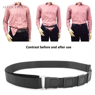 Alloet camisa antideslizante titular ajustable cerca camisa cinturón para mujeres hombres trabajo entrevista (7)