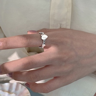 conjunto de anillos de moda ajustables para mujer plata