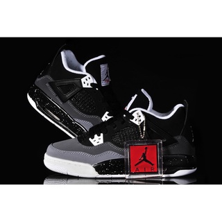 alta calidad nike air jordan 4 retro zapatos deportivos gris zapatos negro side air jordan zapatilla de deporte zapatos