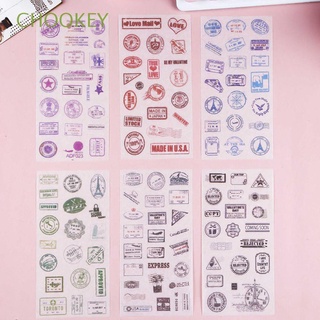 chookey 6*pegatinas pequeñas frescas accesorios de oficina nota papel decoración pegatina lindo scrapbook diy dibujos animados suministros escolares