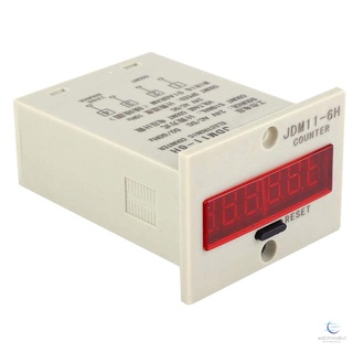 6 Digits Display Electronic Counter Industrial Mechanical Counter JDM11-6H Direct Current 24V