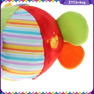 0-12 Months Baby Bell Toy Soft Cloth Early Education Development Rattle Ball
