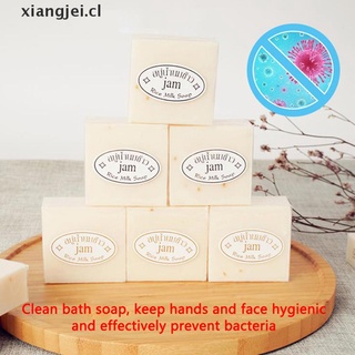 [xiangjei] desinfectante de jabón de leche de arroz blanqueador de lavado facial lavado de mano herramienta de baño jabón cl