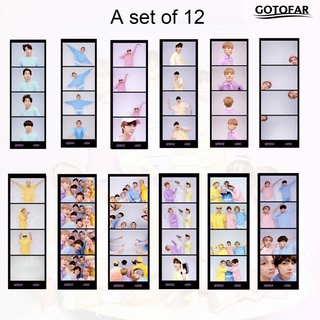 [gotofar] 12 unids/set marcadores bangtan boys impresión papelería papel bts 8 aniversario página marcadores para la lectura