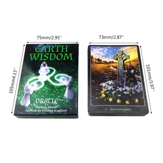 FAMLOJD Earth Wisdom Oracle Cards Full English 32 Cartas Deck Tarot Divertido Juego De Mesa (2)
