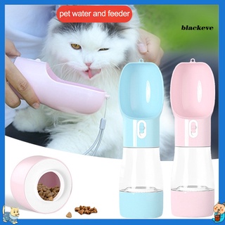 Be-Portátil perro gato botella de agua de viaje taza de alimentos al aire libre alimentador tazón