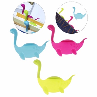 Preston lindo 3D forma de agua marcapáginas niños Loch Ness animales marcadores creativos página interruptor suministros de oficina estudiante herramienta de lectura novedad libro de lectura carpeta página/Multicolor (4)