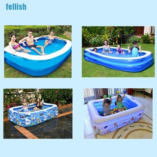 [Fellish] piscina inflable adultos niños piscina bañera de baño al aire libre piscina nueva jue