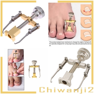 [chiwanji2] corrector de uñas encarnado de pedicura herramienta de pie corrección ortopédica dorada (6)
