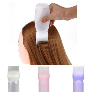 120ml tinte para el cabello aplicador de la botella peine dispensación salón tinte de cabello herramienta de colorear