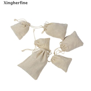 Xingherfine 10 piezas Bolsa con cordón Para regalo De yute
