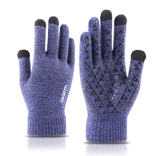 Xixiwany1 guantes tejidos unisex Para invierno cálido a prueba De viento y antideslizante (5)