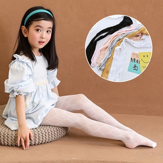 Expen Sweet medias para niños/medias de moda con lazo/pantimedias Lolita/calcetines de red transpirables de primavera sin costuras/Multicolor (3)