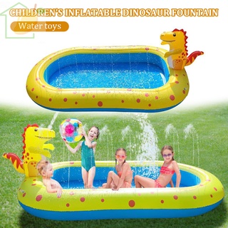 inflable dinosaurio spray de agua almohadilla jardín patio divertido y lindo piscina al aire libre piscina juego estera para niños