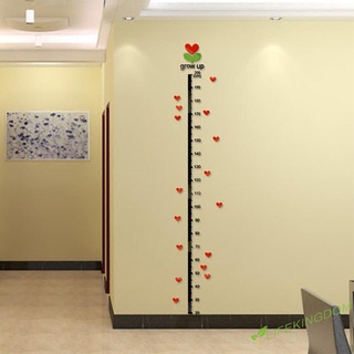 (Lifekingdom) M Tree Bud 3D acrílico medida de altura tabla de crecimiento pegatina de pared regla