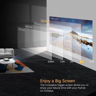 Ga9 Mini proyector 2800 lúmenes WIFI Beamer portátil LED proyectores 3D cine en casa cine juego de película