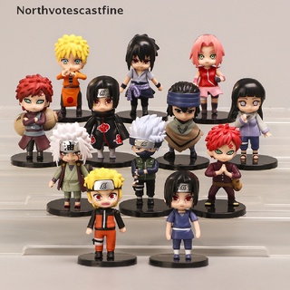 Northvotescastfine 12 Unids/set Naruto Anime Shippuden Hinata Sasuke Itachi Kakashi Gaara NVCF