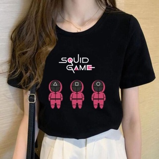 camiseta para calamar juego de impresión de manga corta cuello redondo camisa halloween cosplay 10.12*