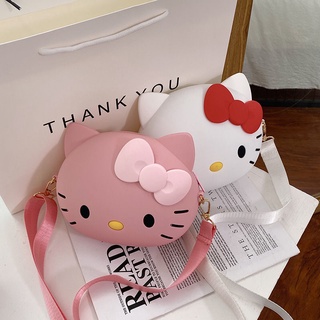 A.T.A Bolsa De Silicona Roja Para Mujeres Lindo De Dibujos Animados Teléfono Móvil Hello Kitty Hombro peque qEHl 112h