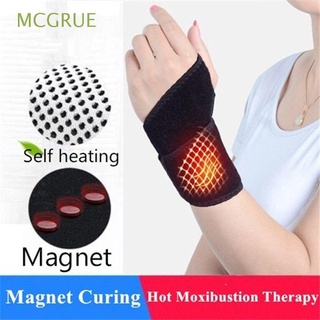 MCGRUE Men Women Wristband Self-heating Pain Relief Health Care Keep Warm Support Brace Guard Magnet Wrist Wrist Protector 1pair Tourmaline Sports Wristband/Multicolor