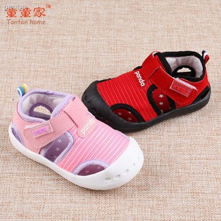 Verano masculino bebé transpirable sandalias 0-1-2 años de edad zapatos de bebé, zapatos de dedo del pie de los niños, fondo suave zapatos de niño, zapatos de niños