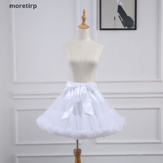 moretirp Women Petticoat Lolita Tutu Skirt Underskirt Short Crinoline Cosplay Kawaii Cute CL