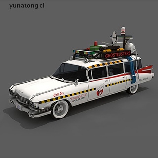 【yunatong】 Ghostbusters Ecto-1A hot wheels car model car Cadillac 3D Paper model kit [CL]