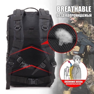 30L/50L camuflaje bolsa de los hombres mochila bolsa al aire libre bolsa impermeable Camping caza Trekking senderismo Molle mochilas (8)
