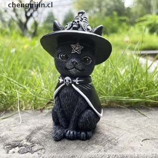 yang magia gato resina artesanía animal decoración pug perro monstruo regalo de halloween jardín.