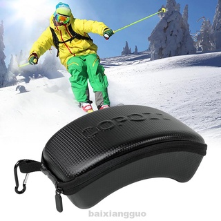 Gafas de invierno de cuero PU protección Snowboard gafas de esquí caso