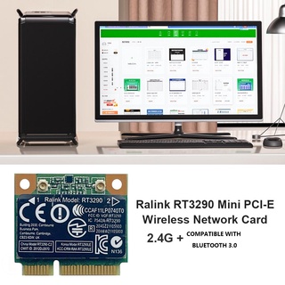 Ud.rt3290 150M GHz compatible con Bluetooth media Mini PCI-E WiFi adaptador de tarjeta de red