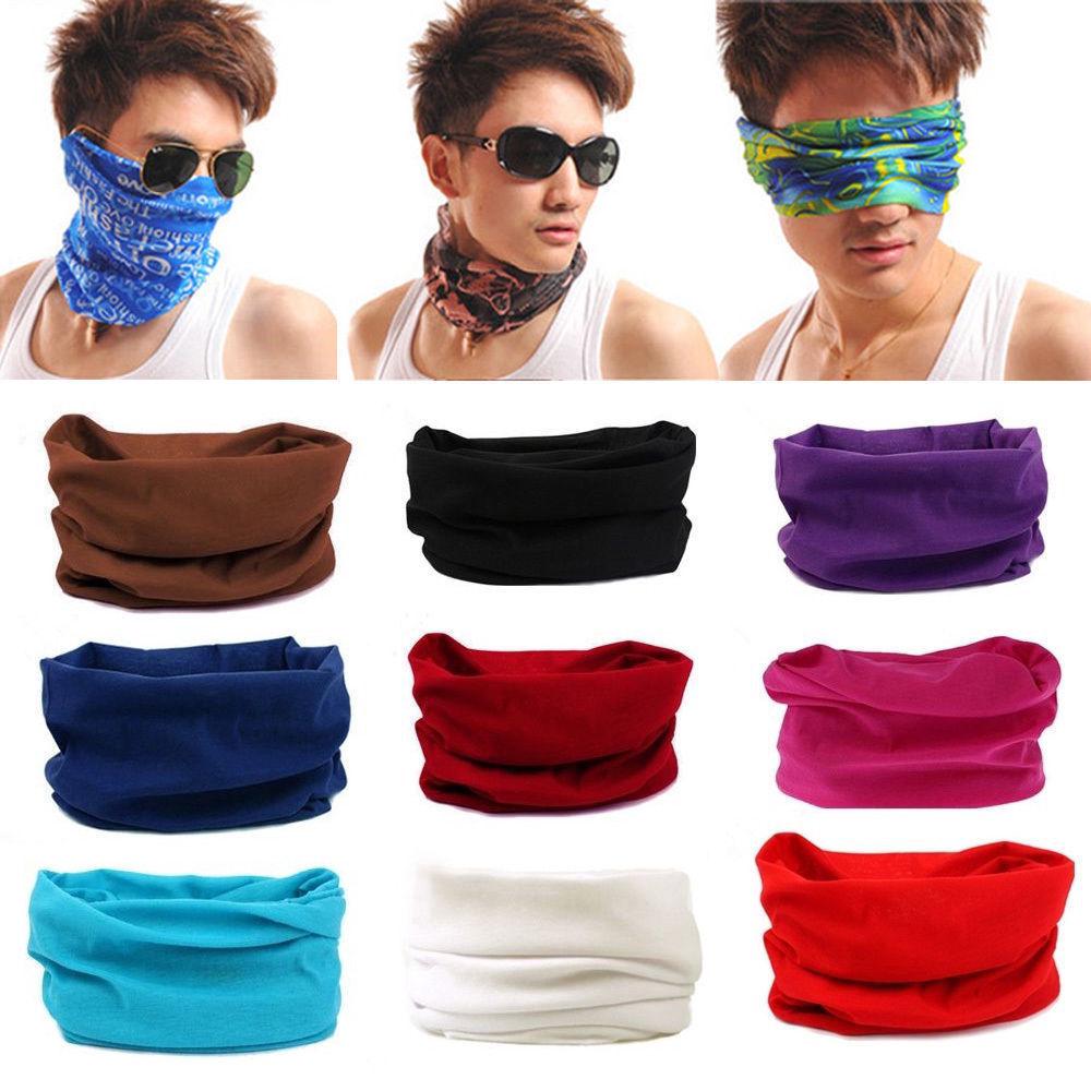 Seamless Solid Color Face Mask / Dust Wind UV Sun Protection Bandana / Neck Gaiter / Women Men Face Scarf / Tube Headwear / Neck Cover / Face Cover for Sun Hot Summer Cycling Motorcycle Hiking Fishing (1)
