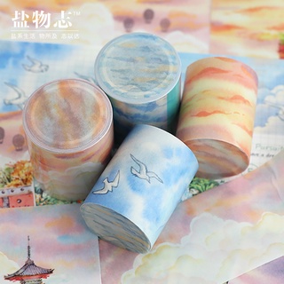 Cinta de paisajismo yanwuzhi ins wind sky collage material decoración de la cuenta de la mano y papel aceite especial rollo completo etiqueta de la cuenta de la mano