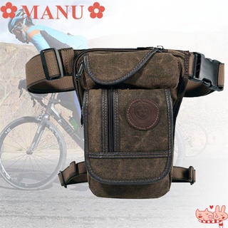 MANU Travel Hiking Drop Leg Bag Men Thigh Pouch Fanny Pack Shoulder Riding Motorcycle Canvas Hip Belt Waist (1)