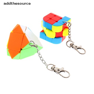 [adt] mini llavero cubo rompecabezas trihedral cubo magico juguete educativo para niños hes
