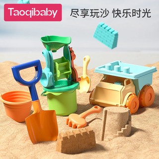 Juguetes de arena de los niños de la playa de juguete conjunto de arena excavación pala y cubo bebé jugando con arena reloj de arena niño herramienta de excavación de playa buggy