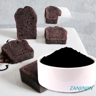 zanjinjin 60g comestible negro bambú carbón en polvo ingredientes cosméticos alimentos diy (1)