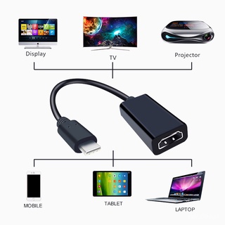 JCFS🔥Bens à vista🔥ALISONDZ Monitor adaptador AV tipo C a HDMI Cable tipo C a HDMI TV USB C 4K macho a Femal convertidor/Multicolor