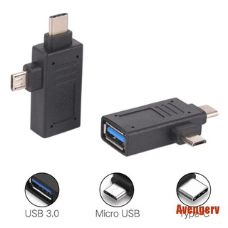 AVENG USB 3.1 2 en 1 Type-C&Micro USB a USB 3.0/2.0 hembra OTG adaptador Conver