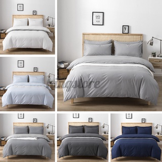 ON SALE Cross-Border Cotton Three-Piece Foreign Trade Us Size Solid Color Kit Bedding Home Textile