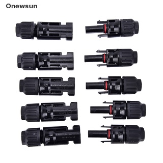 [Onewsun] 1pcs 30A macho hembra M/F Cable conector conjunto de Panel Solar IP67 adaptador venta caliente (8)