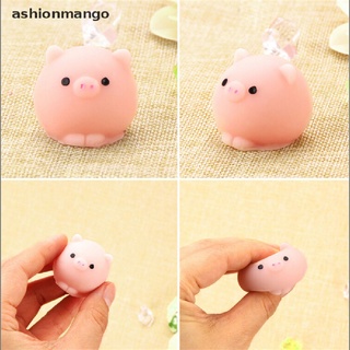 [ashionmango] Mochi lindo cerdo bola Squishy exprimir divertido juguete aliviar la ansiedad decoración caliente