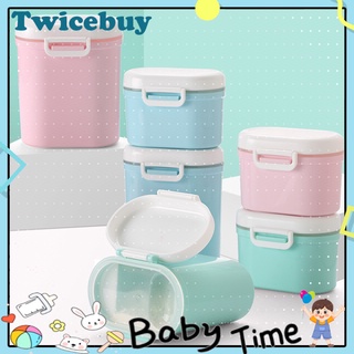Twicebuy - caja de almacenamiento para leche en polvo, sellada, de gran capacidad, para harina