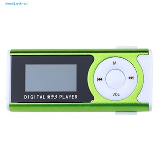 ivodiank Pequeño Reproductor De Música MP3 Mini Pantalla LCD Audio Recargable Para Fitness