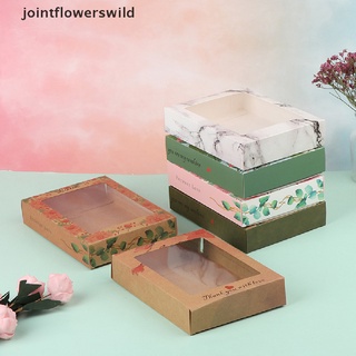 nuevo stock 10pcs diy kraft marbling diseño caja de regalo pastel fiesta casa boda embalaje caliente