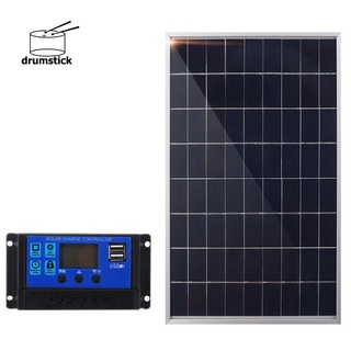 30w 12v panel solar cargador de batería+controlador para rv 40a boat carro